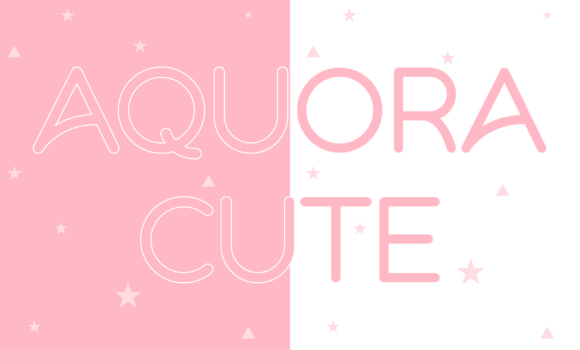 Aquora Cute: A Font That Feels Like a Celebration