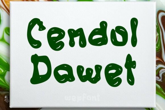 Cendol Dawet: The Playful Font with Juicy Personality