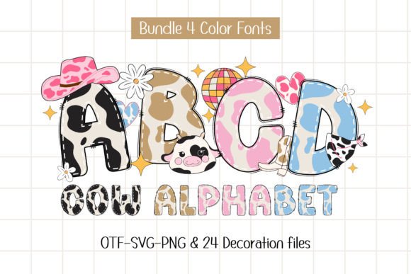 Cow Alphabet: A Rustic Font for Creative Projects
