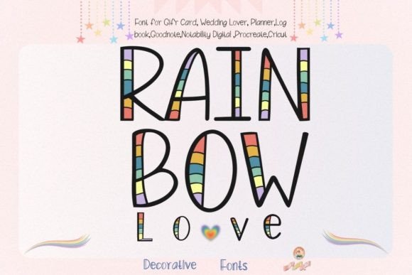 Discover Rainbow Love: A Playful Font for Creative Projects