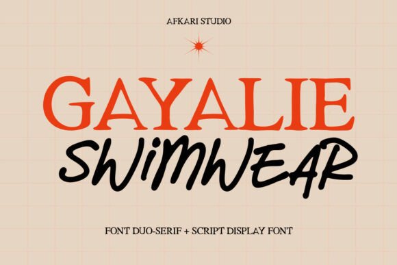 Gayalie Swimwear: A Font Duo for Elegant Branding