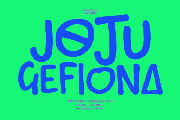 Joju Gefiona: A Playful Sans Serif for Modern Brands