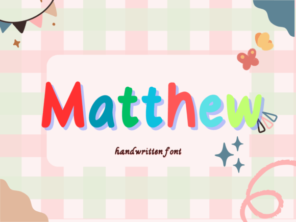 Matthew: A Handwritten Font That Brings DIY Projects to Life