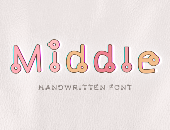 Middle: A Handcrafted Font for Distinctive Projects