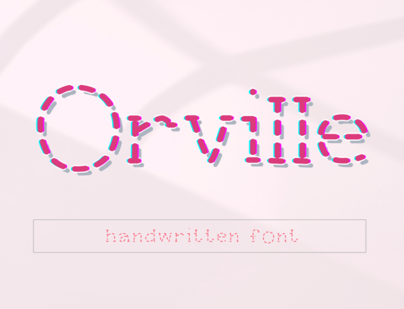 Orville: The Dotted Handwritten Font for Whimsical Designs