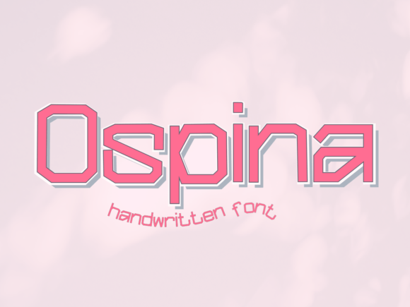 Ospina: The Modern Handwritten Font with a Square Edge