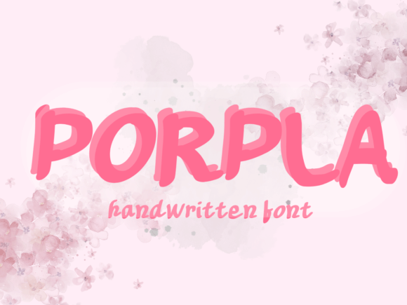 Porpla: A Handwritten Font That Feels Like a Friendly Conversation