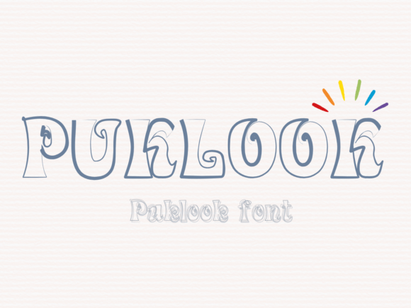 Puklook: The Charming Display Font for Standout Projects