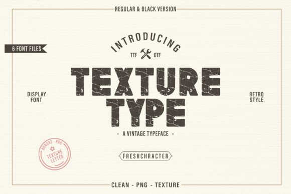 Texture Type: A Vintage Grunge Font for Authentic Design