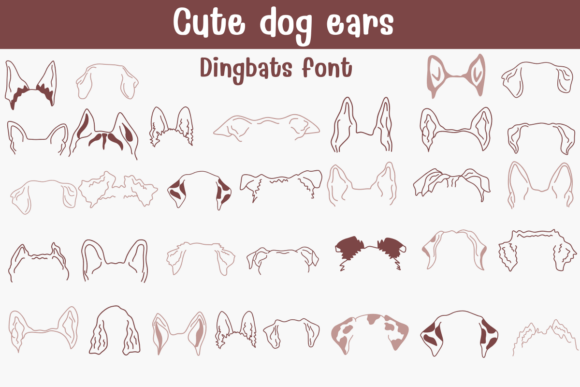 Unleash Your Design with the Cute Dog Ears Typeface