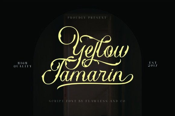 Yellow Tamarin: The Bold Display Font That Demands Attention